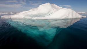 Arctic Iceberg with its underside exposed, by A. Weith
